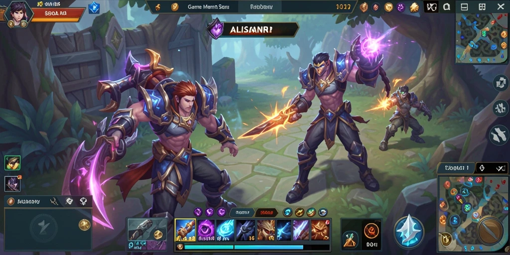 Screenshot ALISANRP menampilkan pertarungan tim yang intens