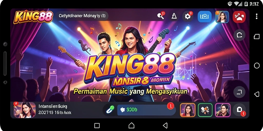 Gameplay seru KING88 dengan berbagai pilihan lagu musik.