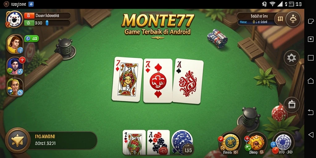 Screenshot gameplay <strong>MONTE77</strong> menampilkan keseruan bermain Domino.