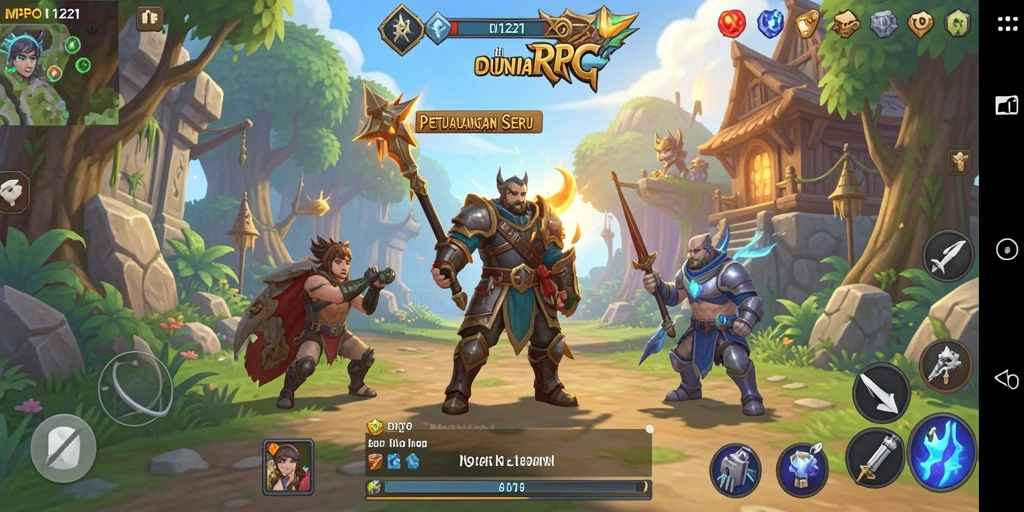 Tampilan gameplay menarik dan menantang di MPO1221.