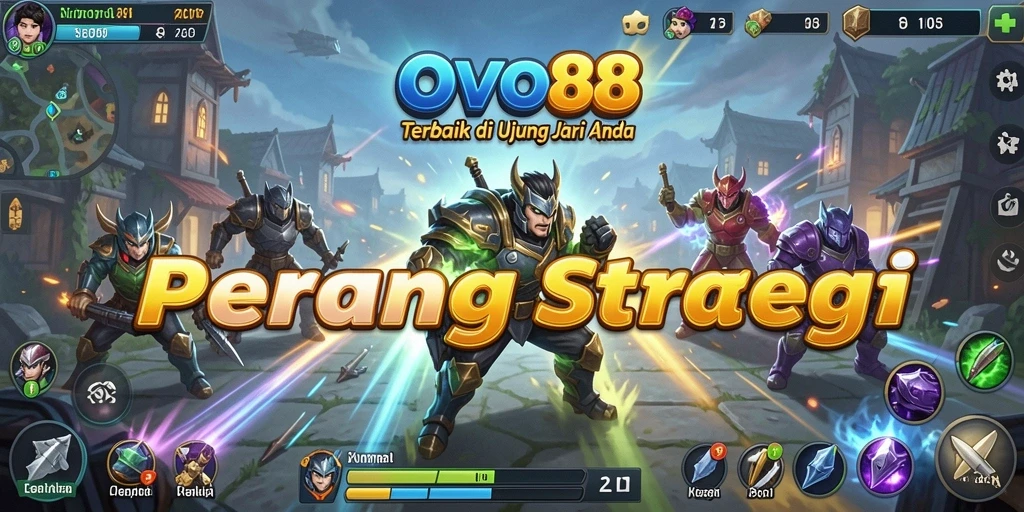 Tampilan gameplay OVO88 dengan aksi strategi yang mendebarkan.