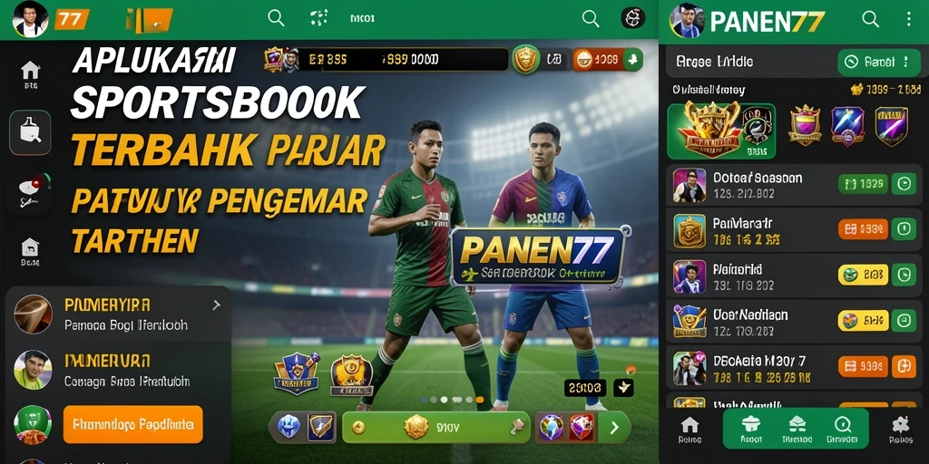 Tampilan menarik dari aplikasi PANEN77 yang memudahkan pengguna dalam taruhan Sportsbook.