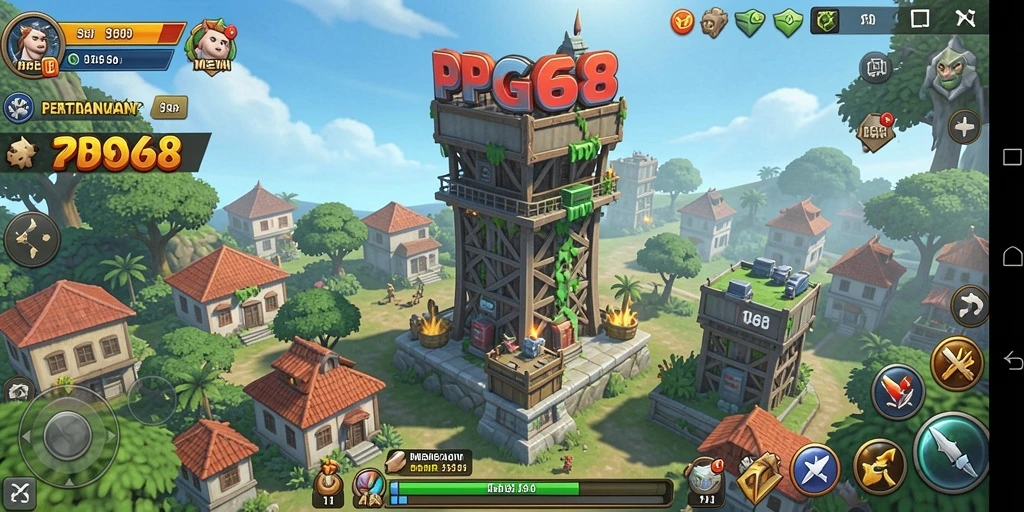 Gameplay menarik dari PGG68 dalam genre Tower Defense.