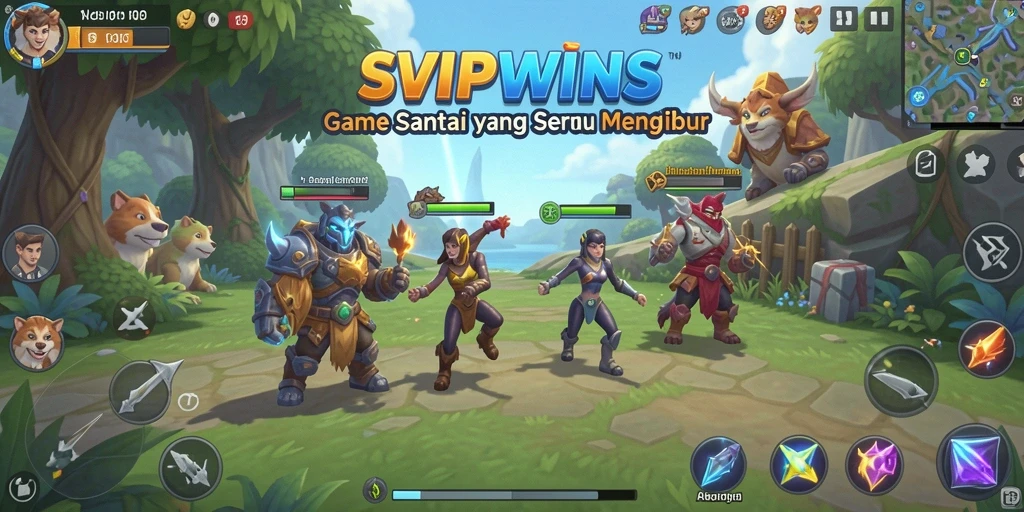 Tampilan game <strong>SVIPWINS</strong> dengan grafis warna-warni yang menarik.